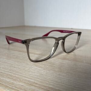 Ray-Ban RB7074 8083 Eyeglasses Clear Red Frames Only 52-18-145
